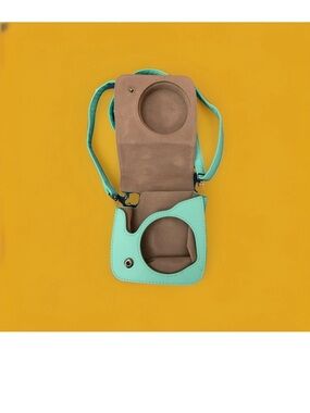 For Fujifilm Instax Mini 12 Case Light Blue/Green Leather Cover